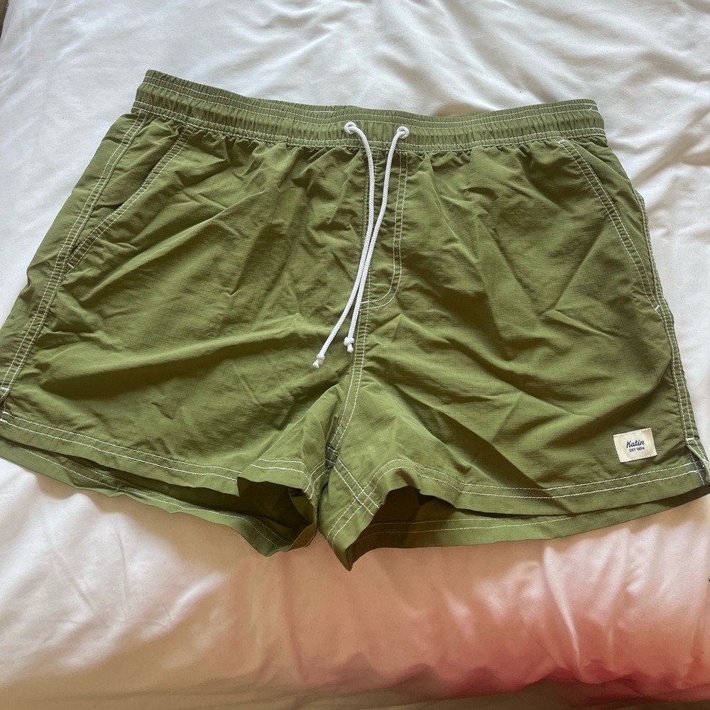 Katin Green Swim Suit/Outdoor Shorts